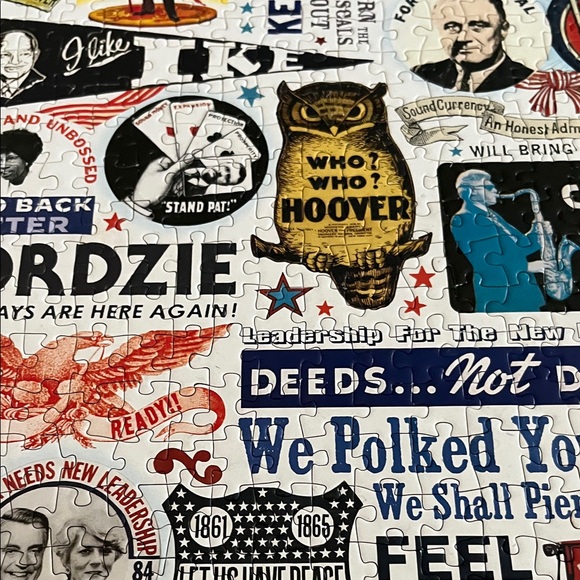 Presidential Campaign Slogans 1000 piece Puzzle complete - Picture 7 of 10